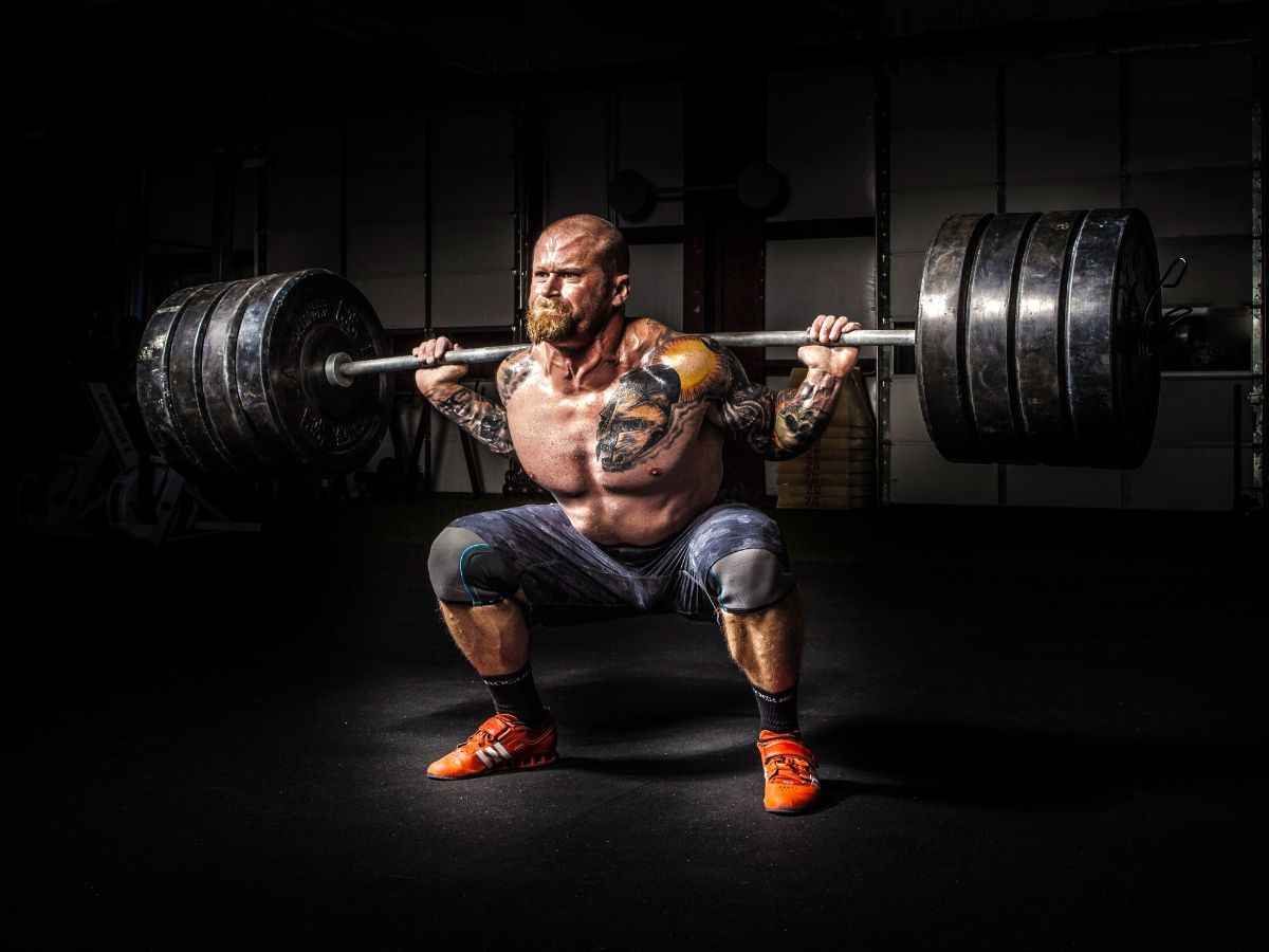 heels elevated goblet squat