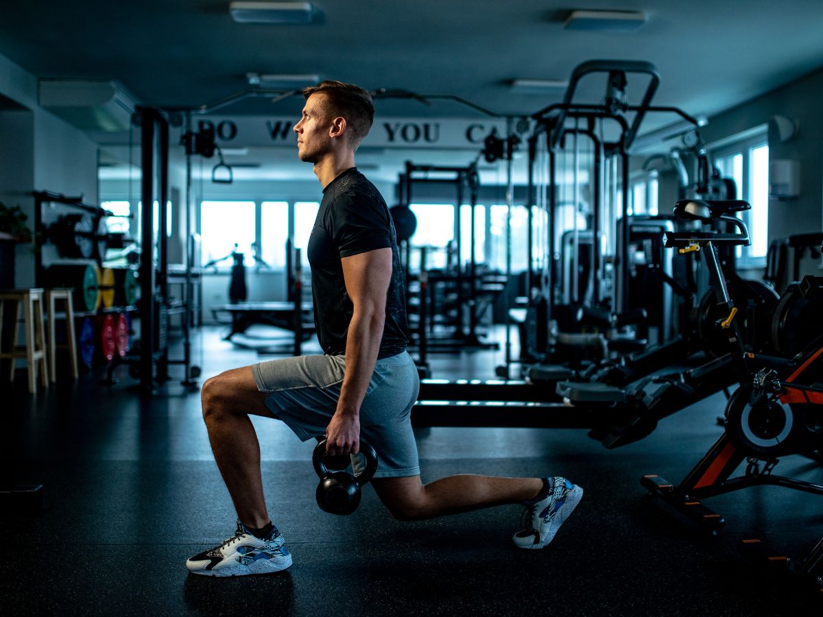 heels elevated goblet squat